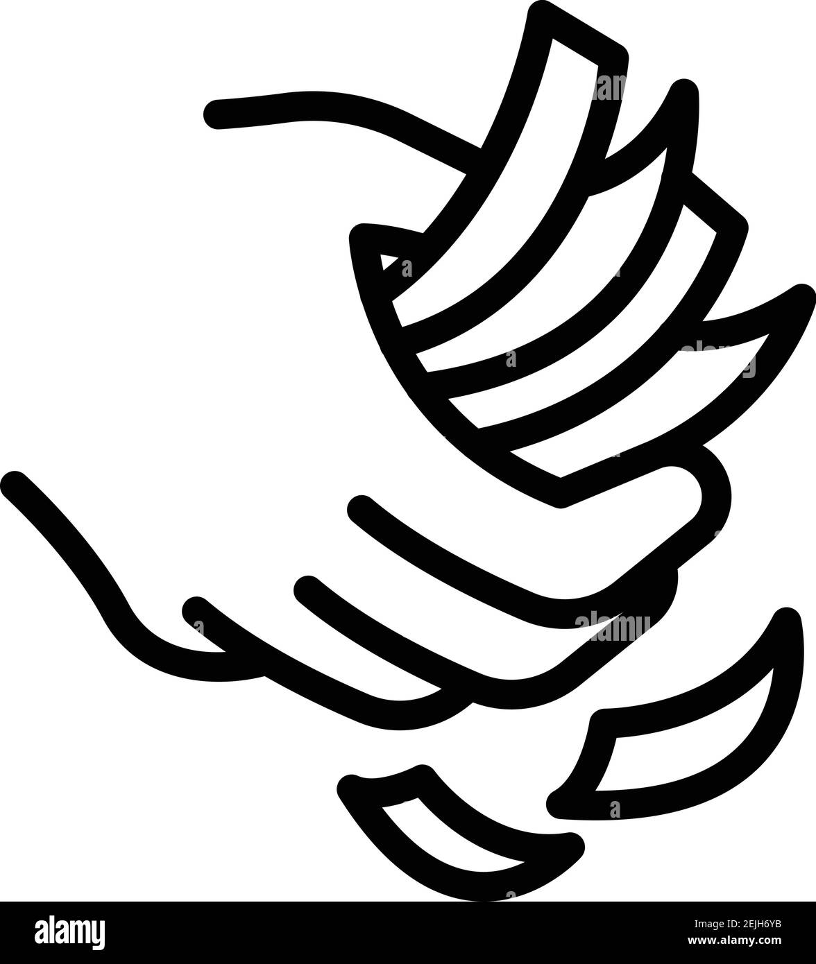 Cooking hands icon. Outline cooking hands vector icon for web design ...