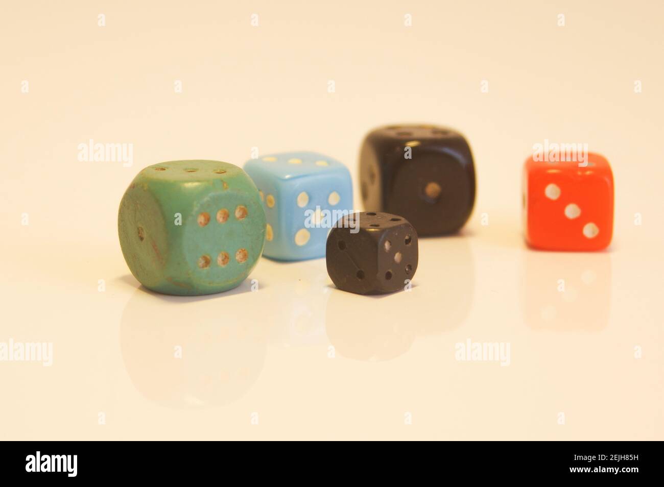 Lots of colorful dices for board games Stock Photo Alamy