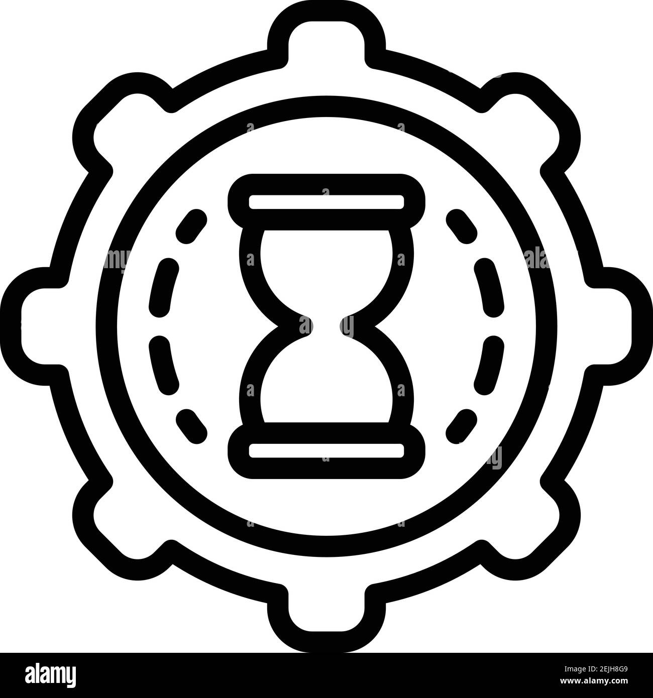 Time track hours icon. Outline time track hours vector icon for web ...