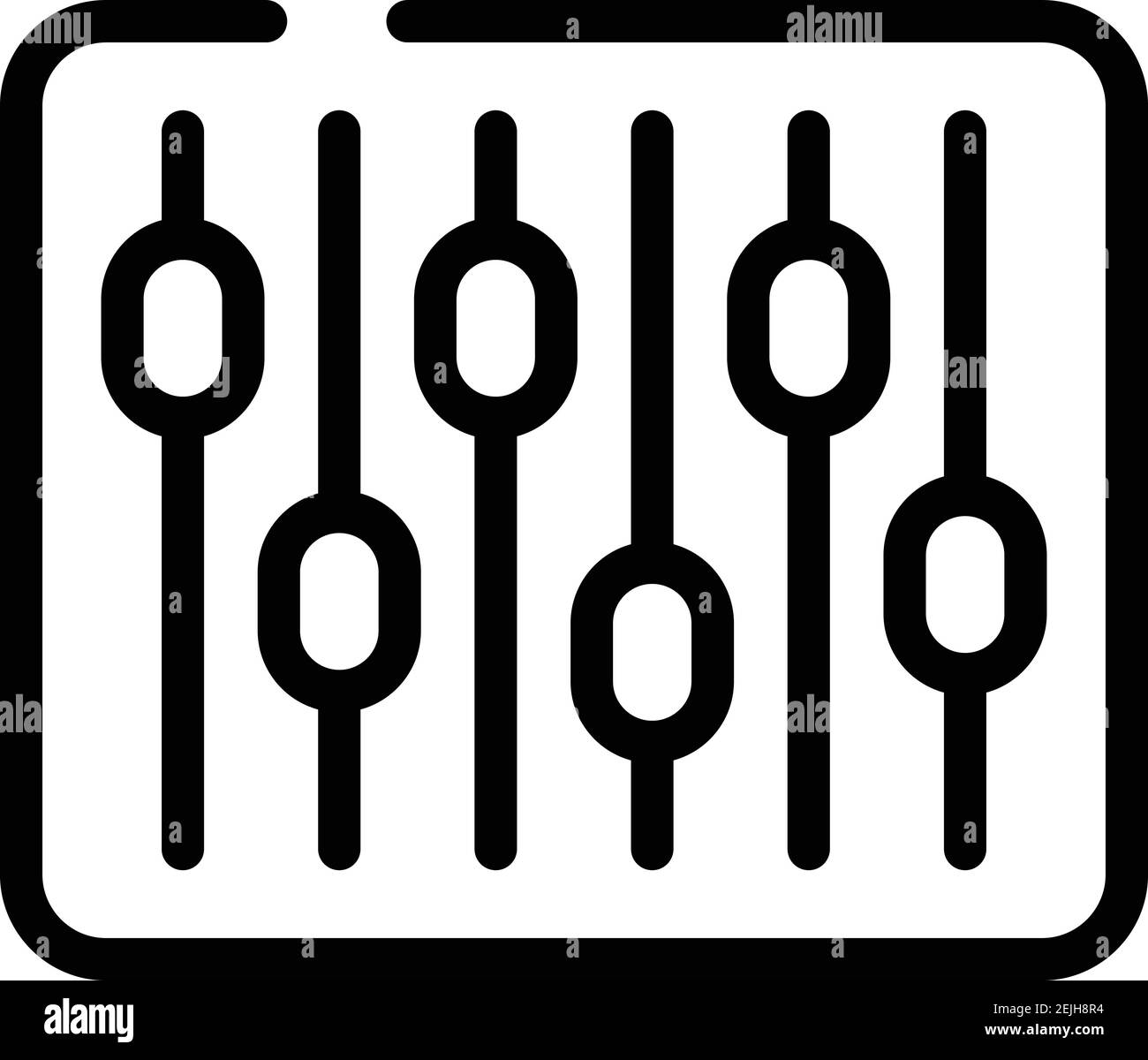 Speech equalizer icon. Outline speech equalizer vector icon for web