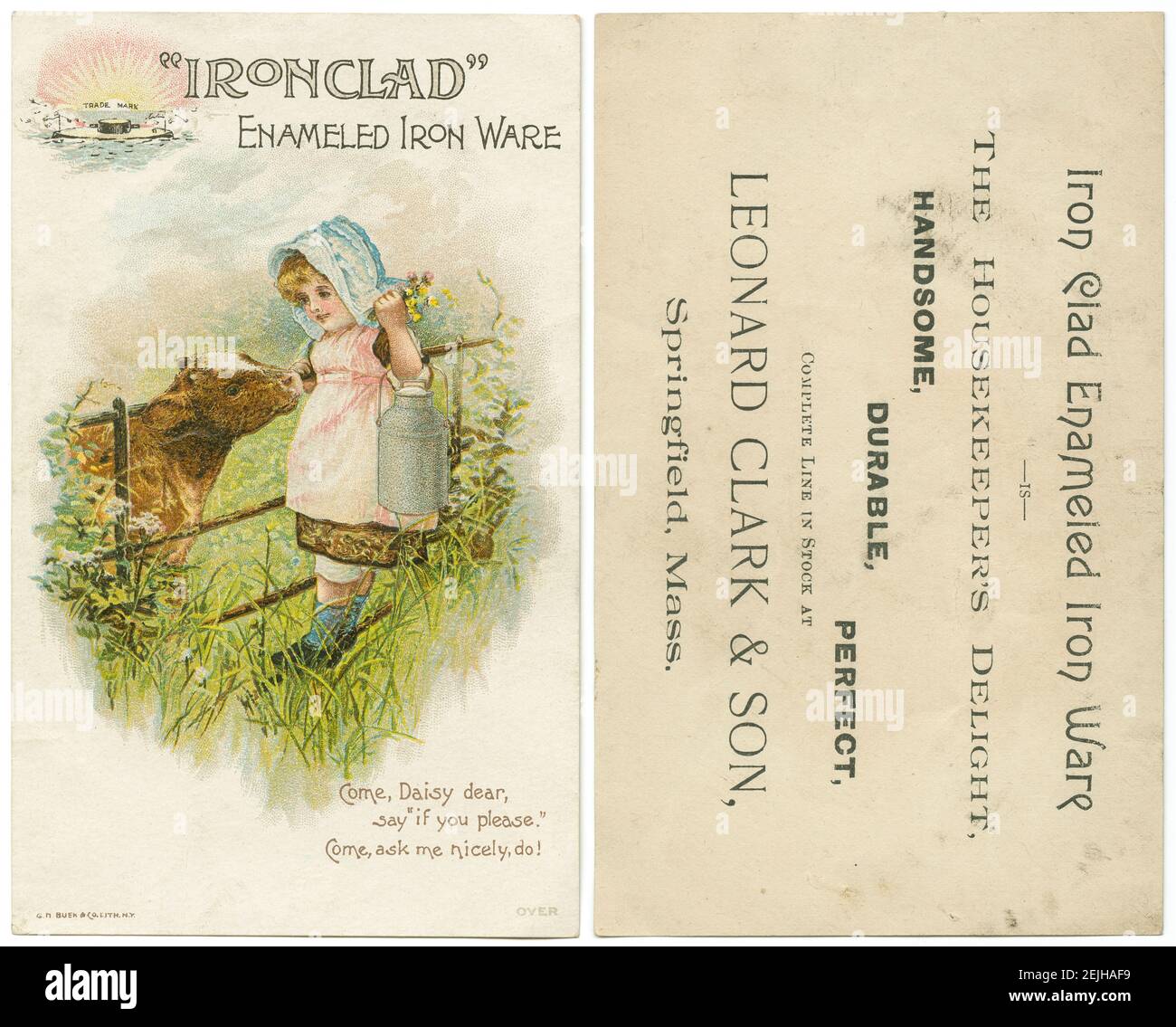 Trade card for Tarrant's Seltzer Aperient (USA) c. 1890 Trade card for Tarrant's Seltzer Aperient (USA) c. 1890