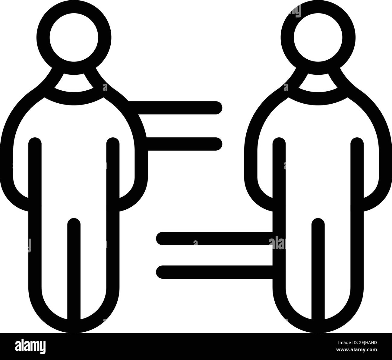 Teamwork icon. Outline teamwork vector icon for web design isolated on ...