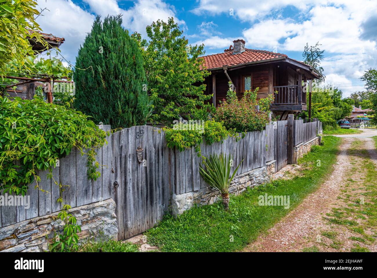 Traditional houses in Brashlyan village in Bulgaria Stock Photo - Alamy