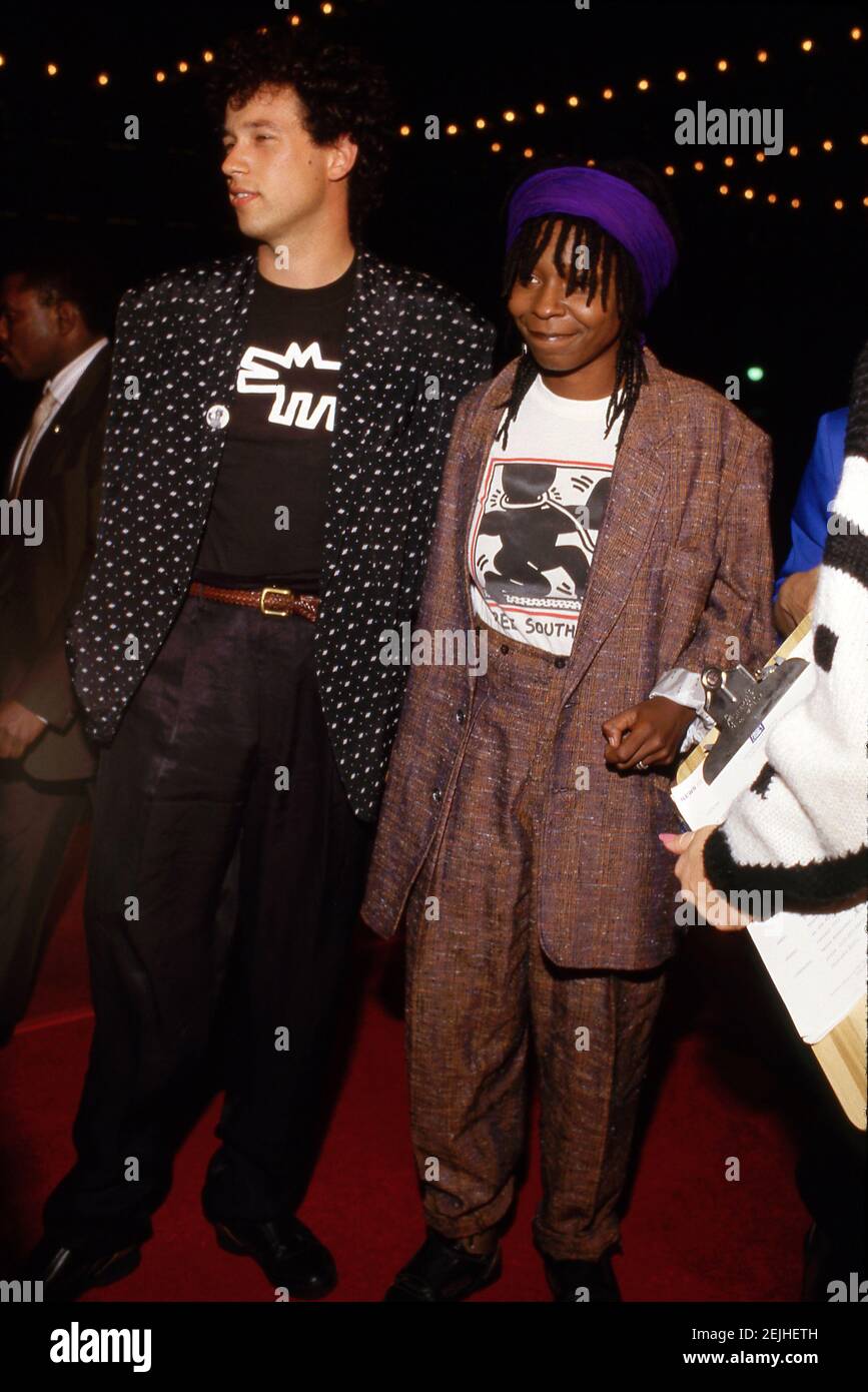 Whoopi Goldberg and husband David Claessen 1987 Credit Ralph Dominguez