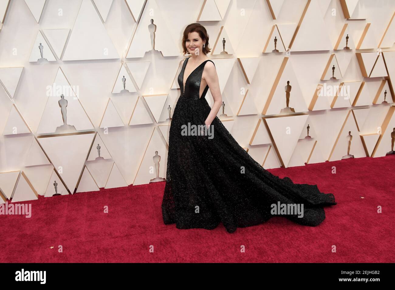 Geena Davis walking on the red carpet at the 92nd Annual Academy Awards ...