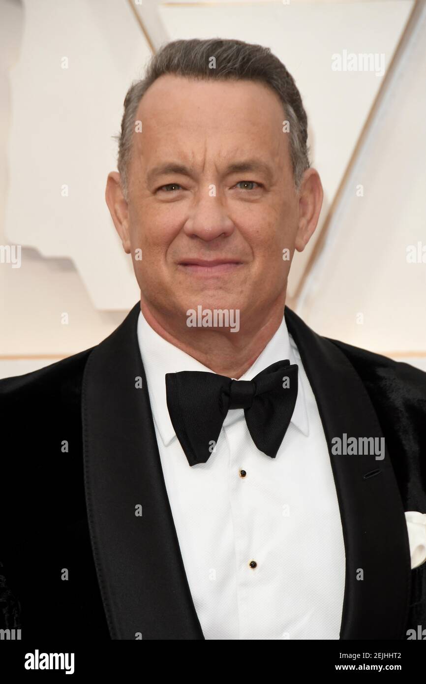 Tom Hanks walking on the red carpet at the 92nd Annual Academy Awards
