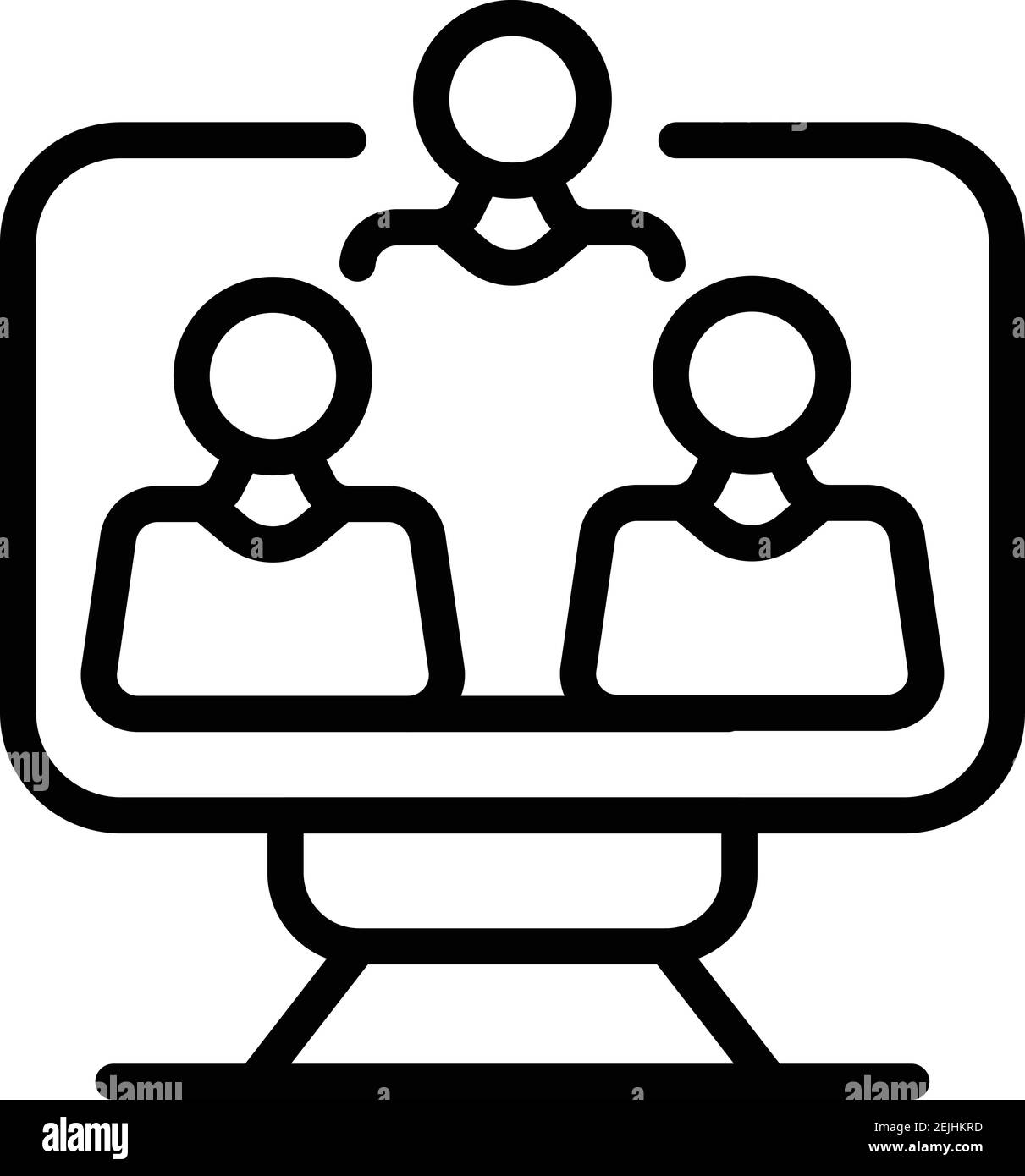 Team contribution icon. Outline team contribution vector icon for web ...