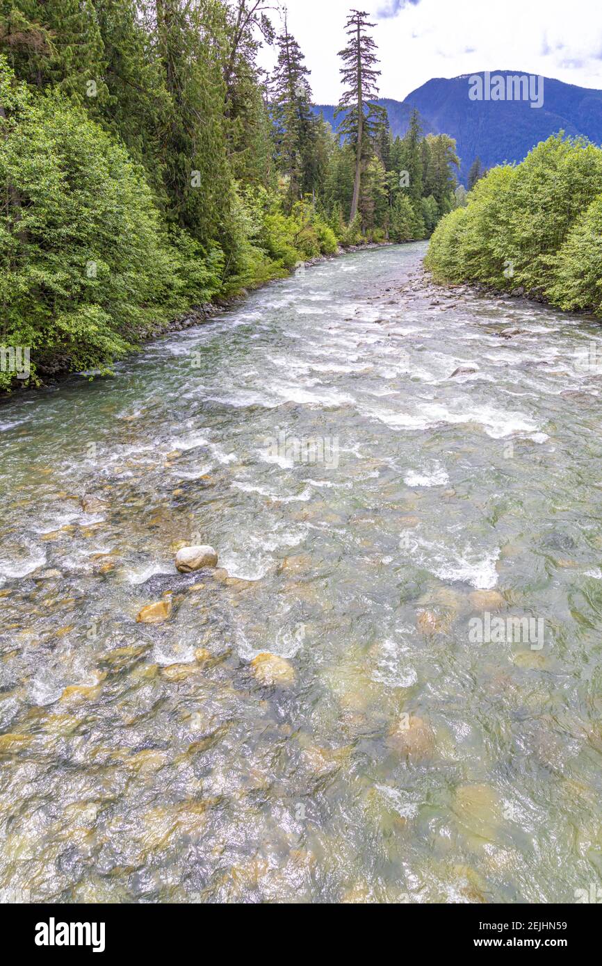 The Coquihalla River NE of Hope, British Columbia, Canada Stock Photo