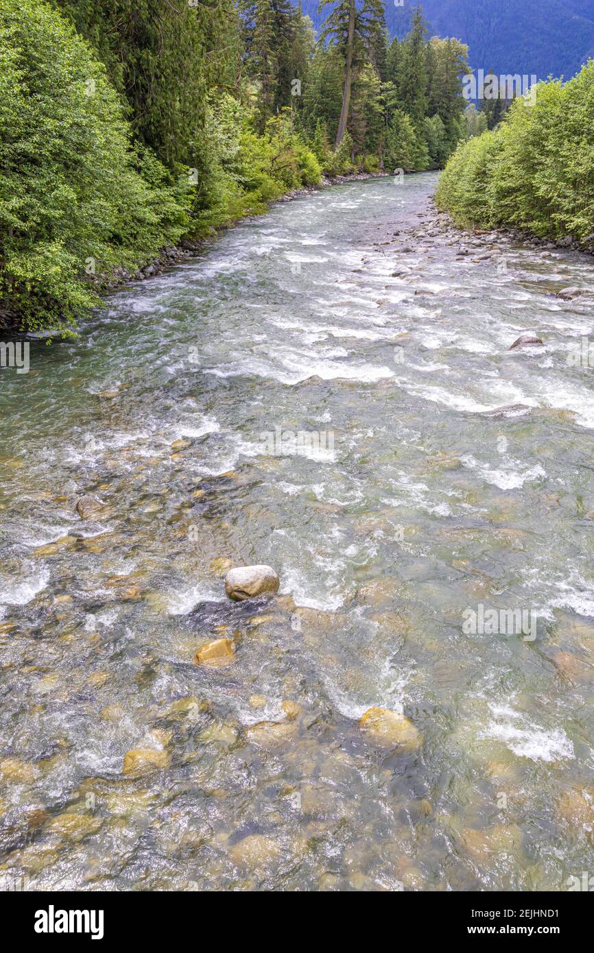 The Coquihalla River NE of Hope, British Columbia, Canada Stock Photo