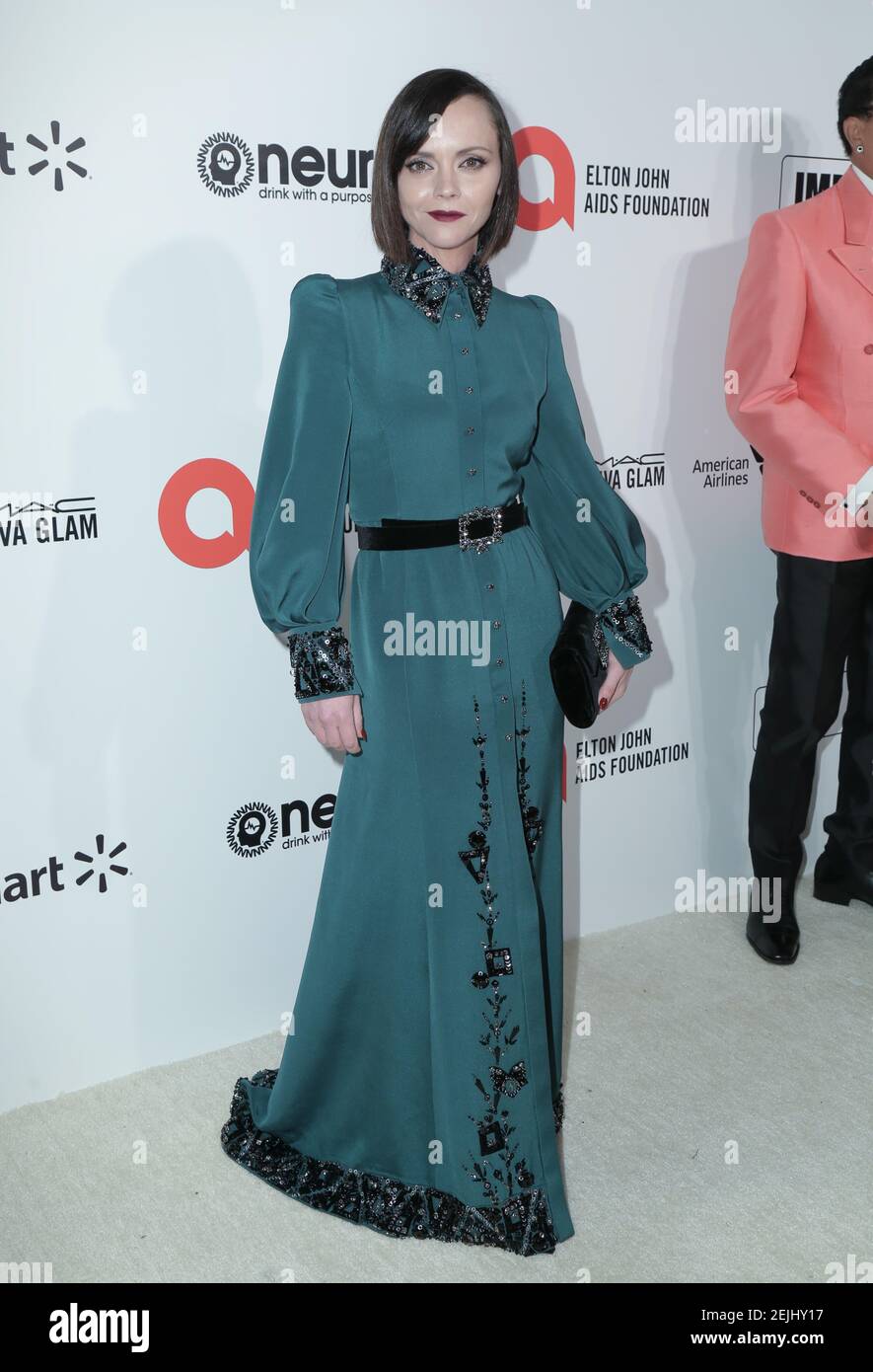 Christina Ricci walking the red carpet at the 28th Annual Elton John ...