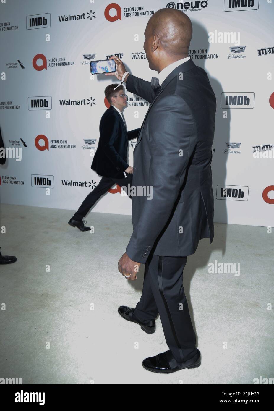 Rapsody walking the red carpet at the 28th Annual Elton John AIDS ...