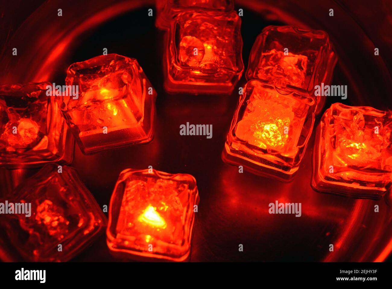 The original and not ordinary background of light plastic ice cubes ...