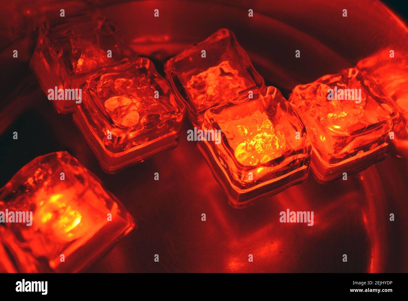 The original and not ordinary background of light plastic ice cubes ...