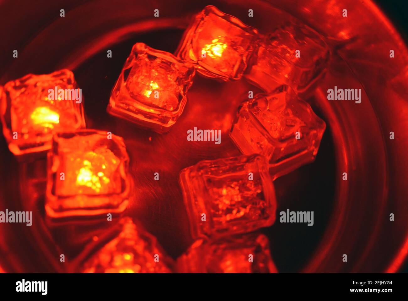 The original and not ordinary background of light plastic ice cubes ...