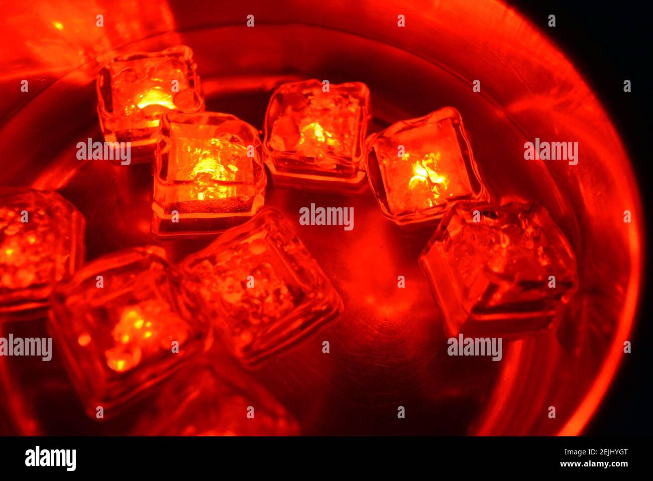 The original and not ordinary background of light plastic ice cubes ...