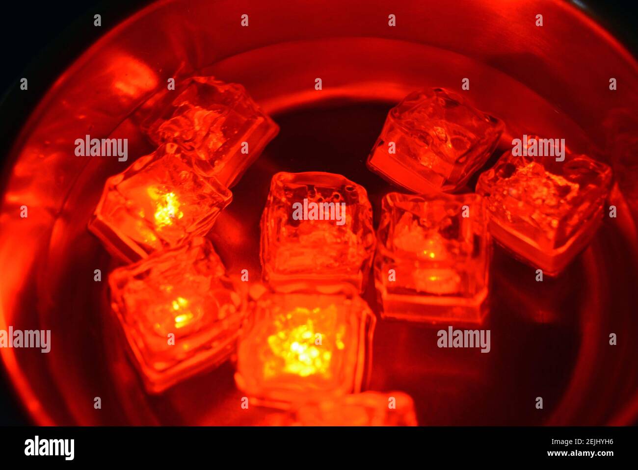 The original and not ordinary background of light plastic ice cubes ...