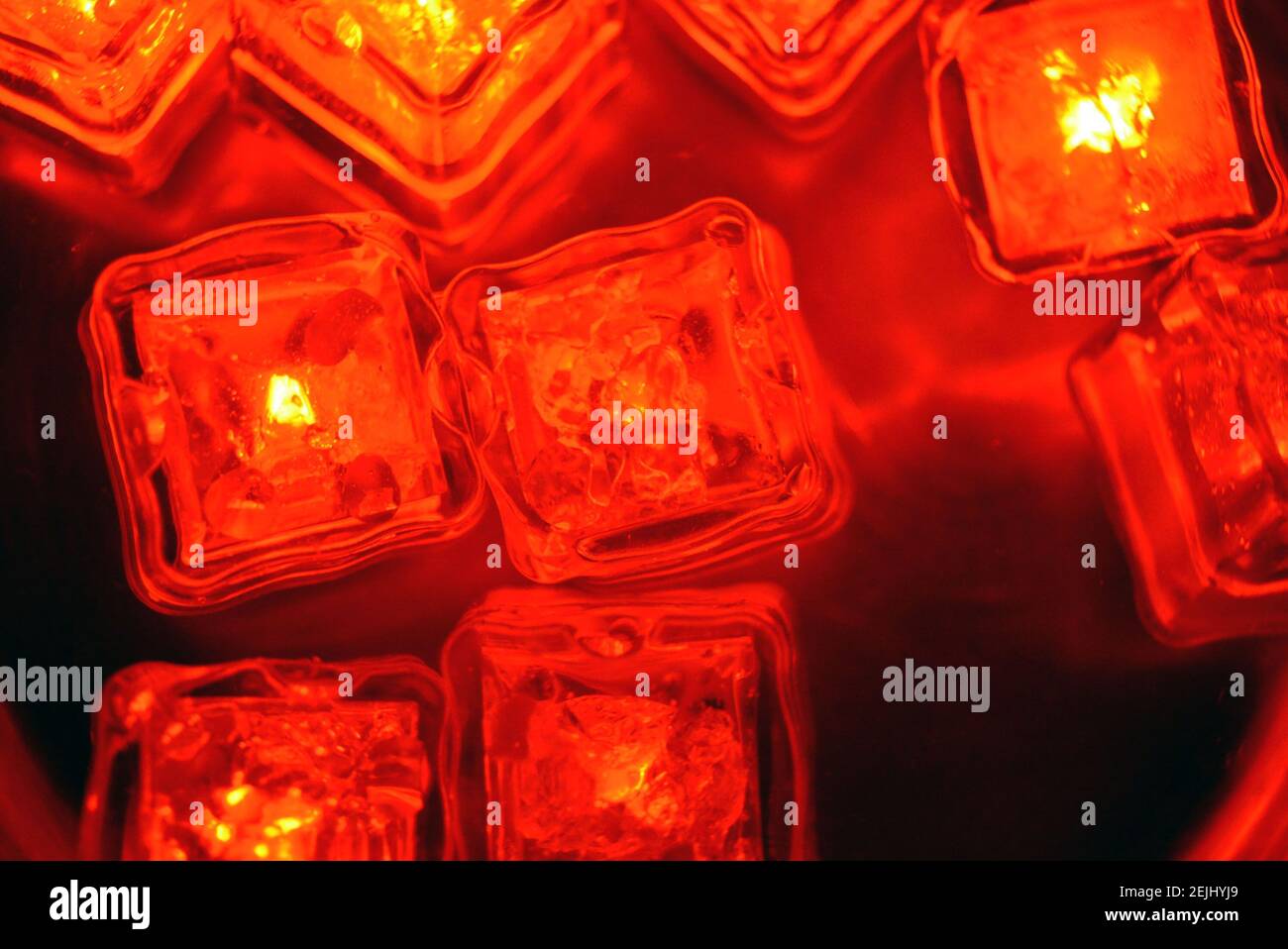 The original and not ordinary background of light plastic ice cubes ...