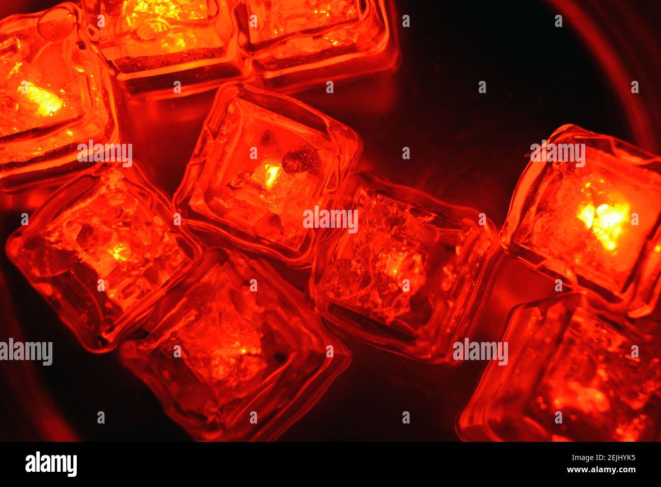 The original and not ordinary background of light plastic ice cubes ...