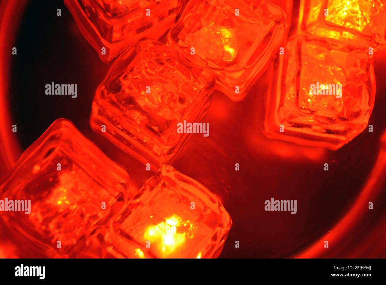 The original and not ordinary background of light plastic ice cubes ...