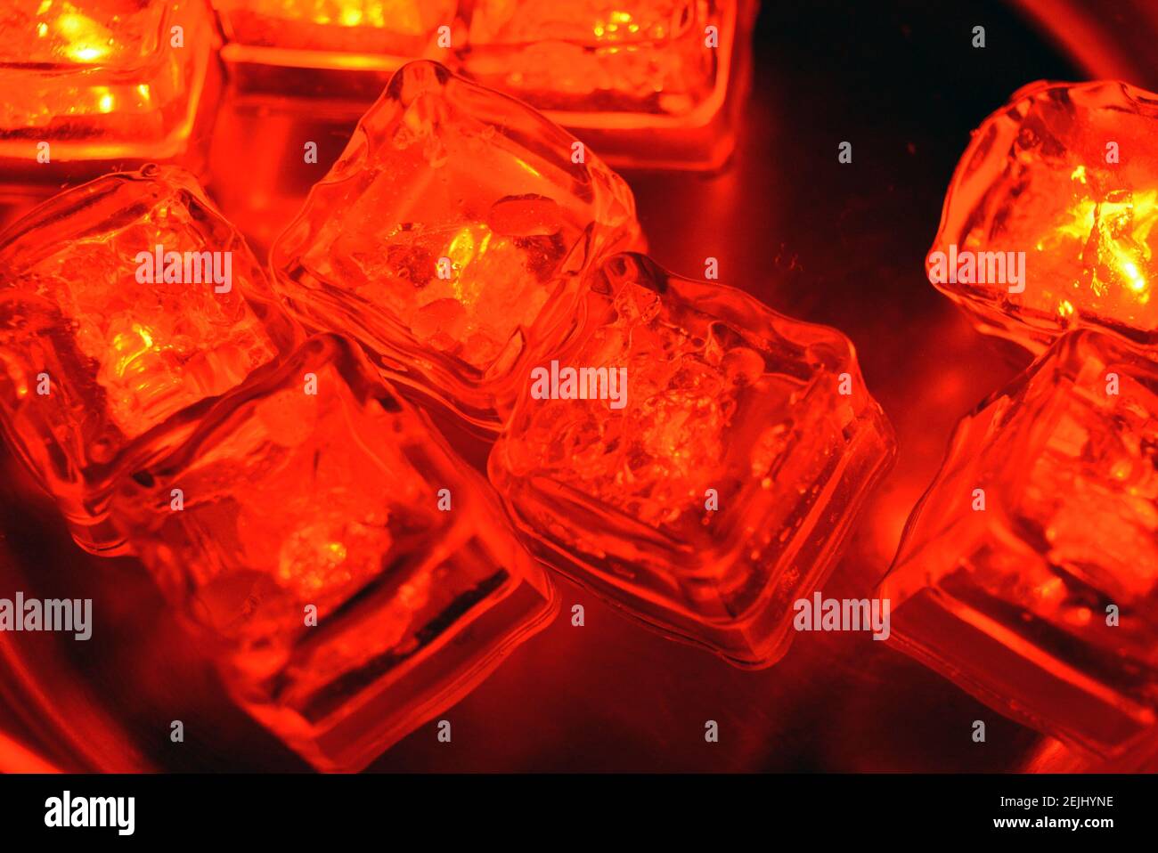 The original and not ordinary background of light plastic ice cubes ...
