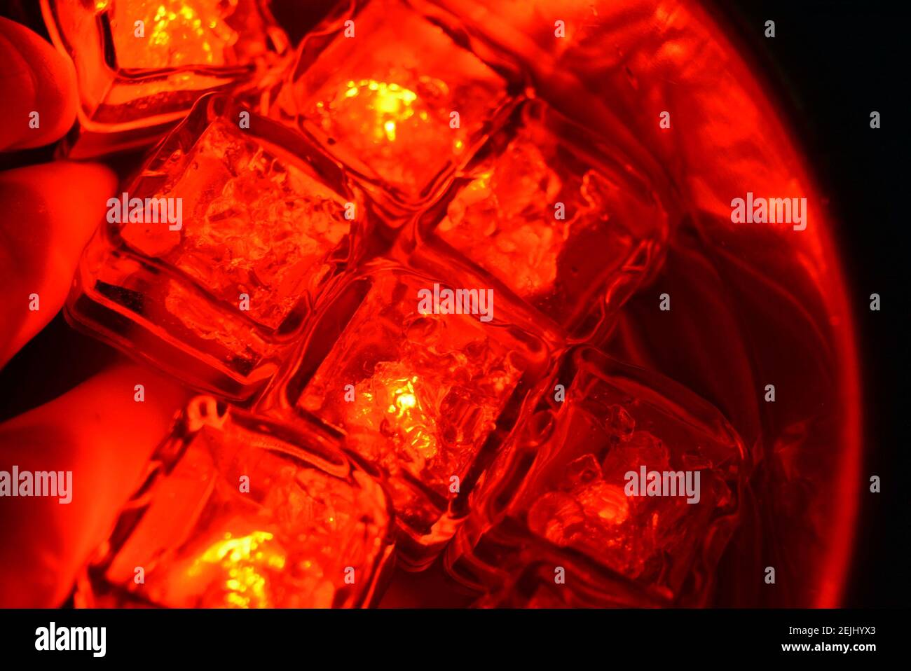 The original and not ordinary background of light plastic ice cubes ...