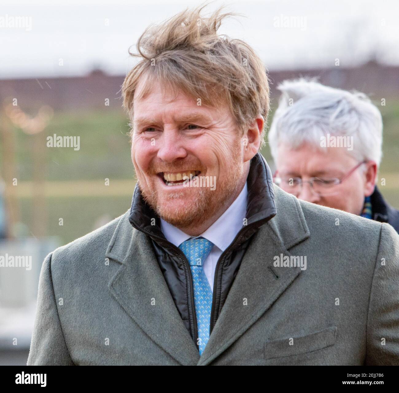 King Willem Alexander during a working visit to citizen initiatives in
