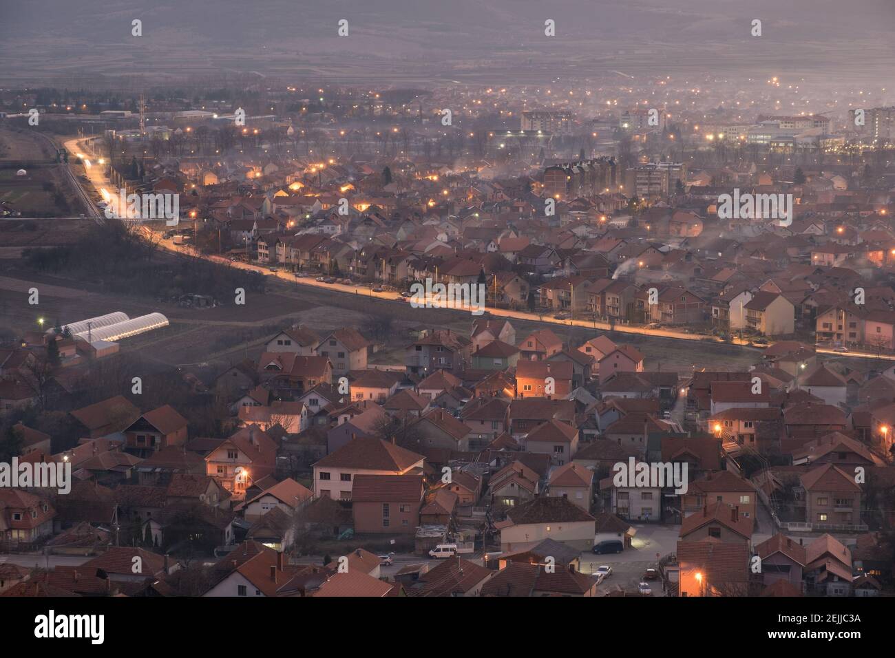 Soft light road night hi-res stock photography and images - Alamy