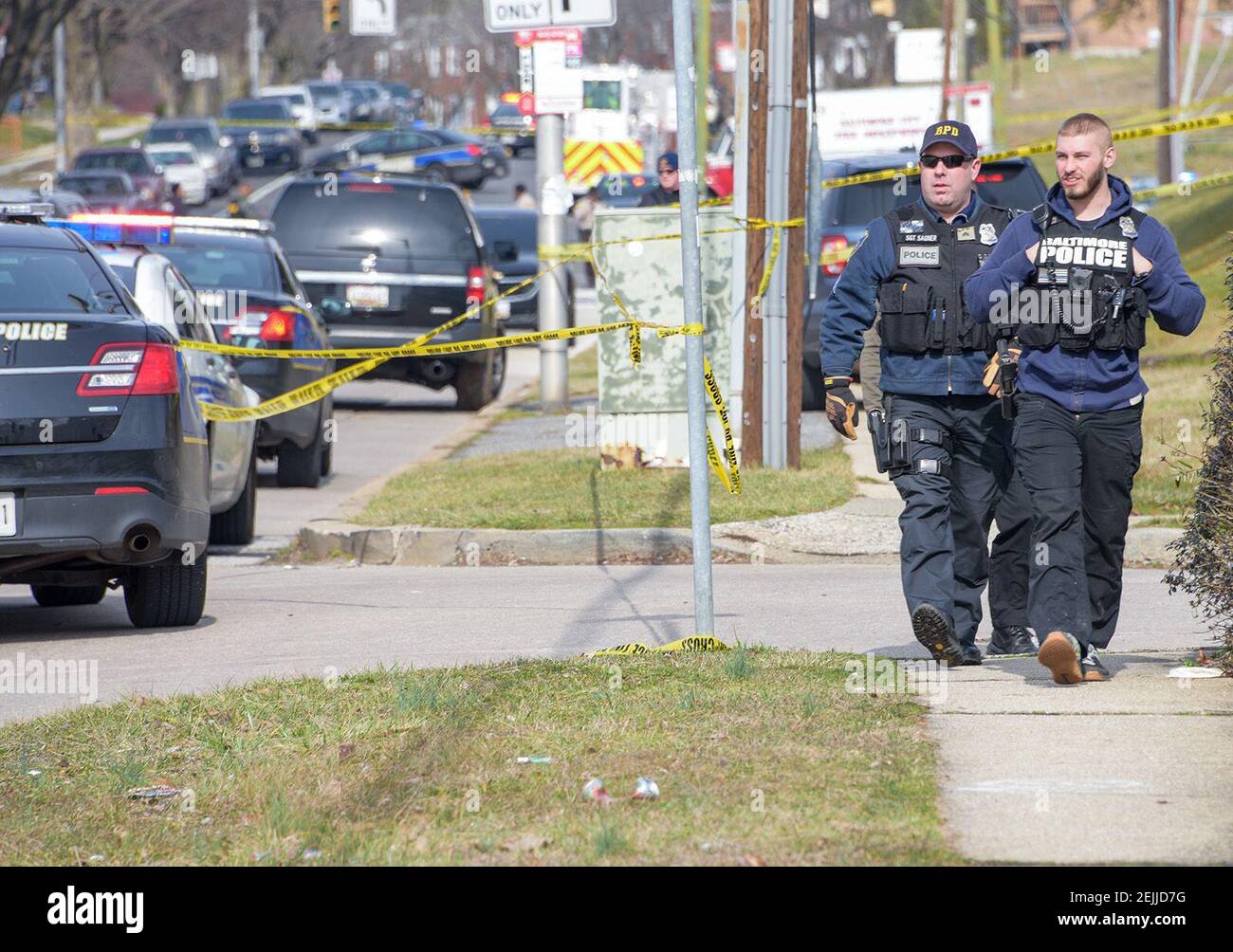 Baltimore police are on the scene of a shooting in Northeast Baltimore ...
