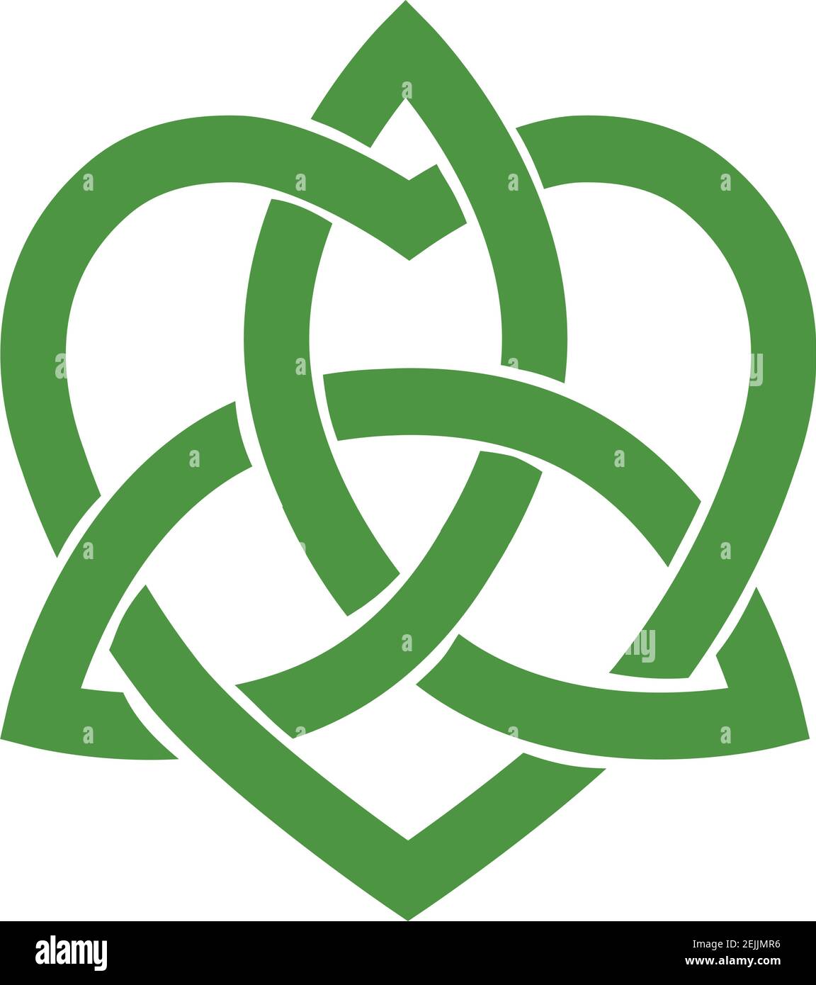 Heart and Celtic trinity knot, vector Stock Vector Image & Art Alamy