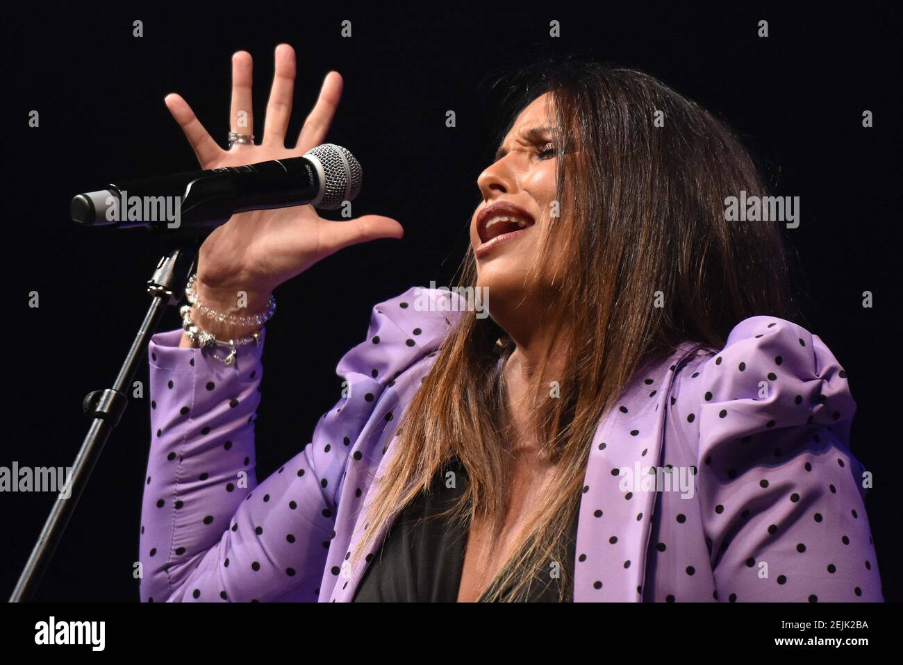 Spanish flamenco singer, Ana de Caro performing during the Radiolé radio  station festival commemorating the Day of Andalusia. (Photo by Ramon Costa  / SOPA Images/Sipa USA Stock Photo - Alamy