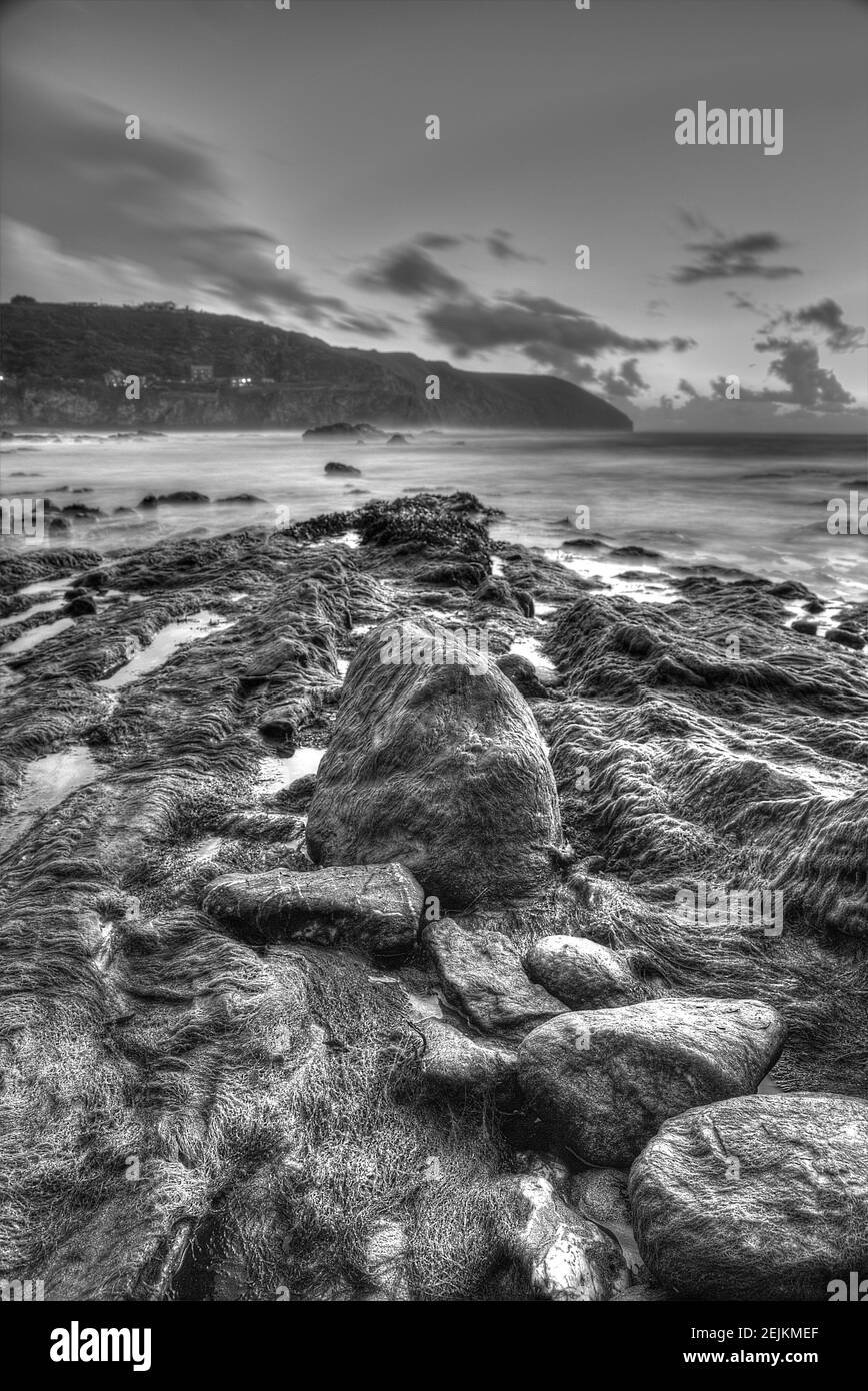 Trevellas porth, cornwall Black and White Stock Photos & Images - Alamy