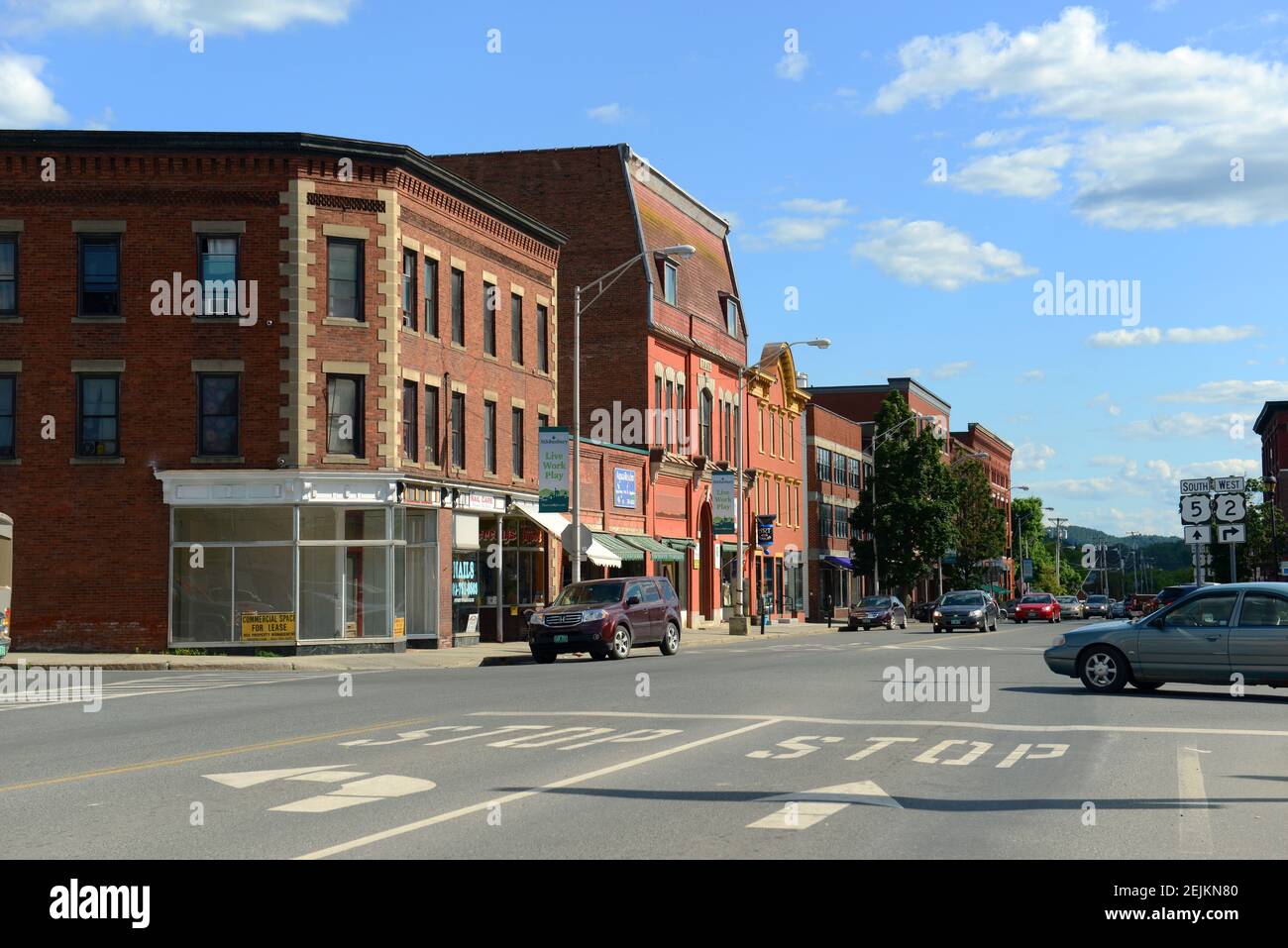 Historic Buildings on Railroad Street in downtown St. Johnsbury