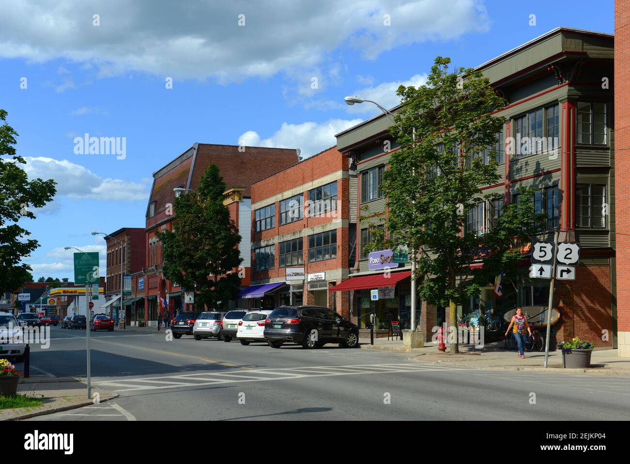Historic Buildings on Railroad Street in downtown St. Johnsbury