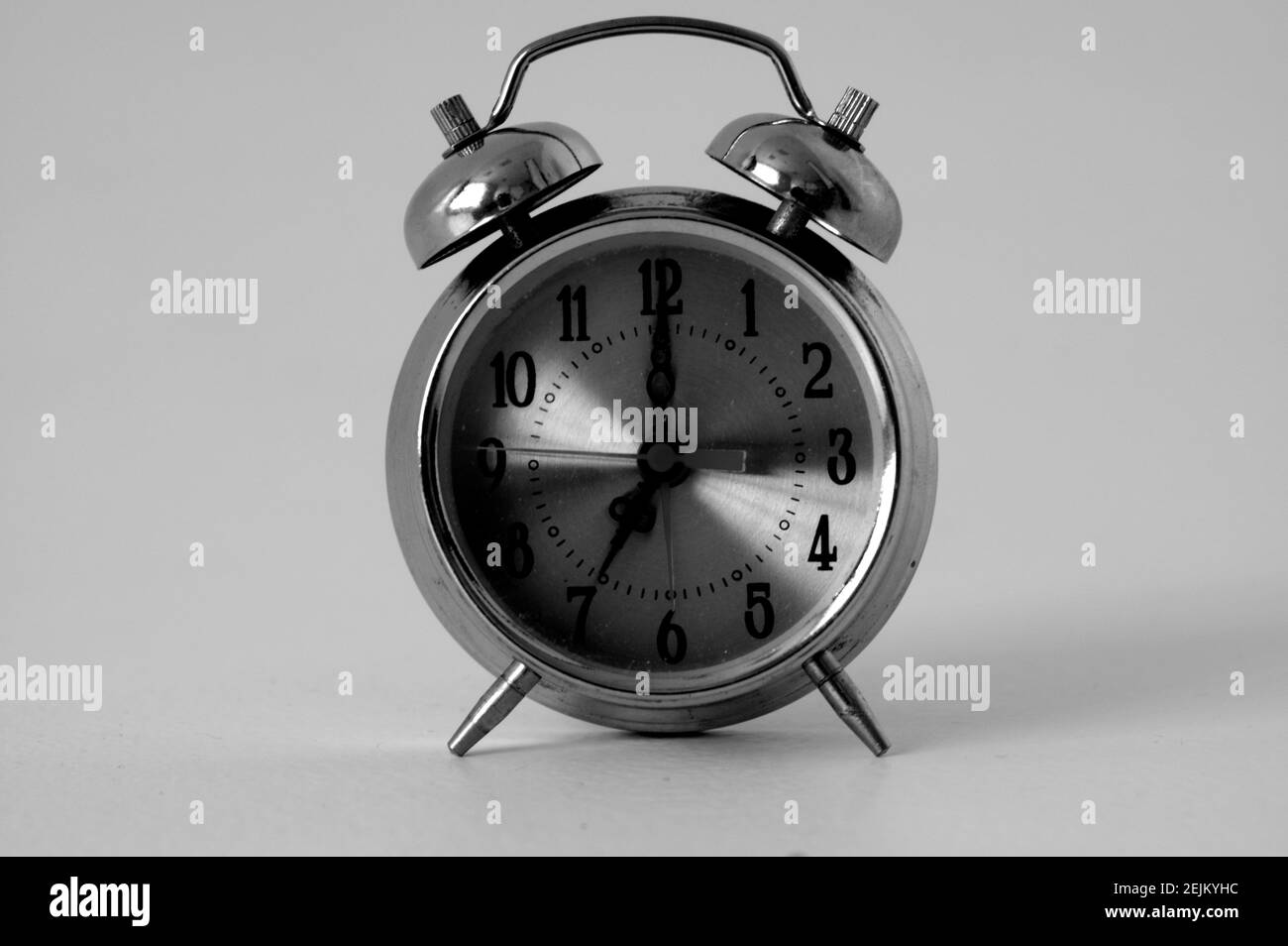 Time management concept vintage alarm clock Stock Photo Alamy
