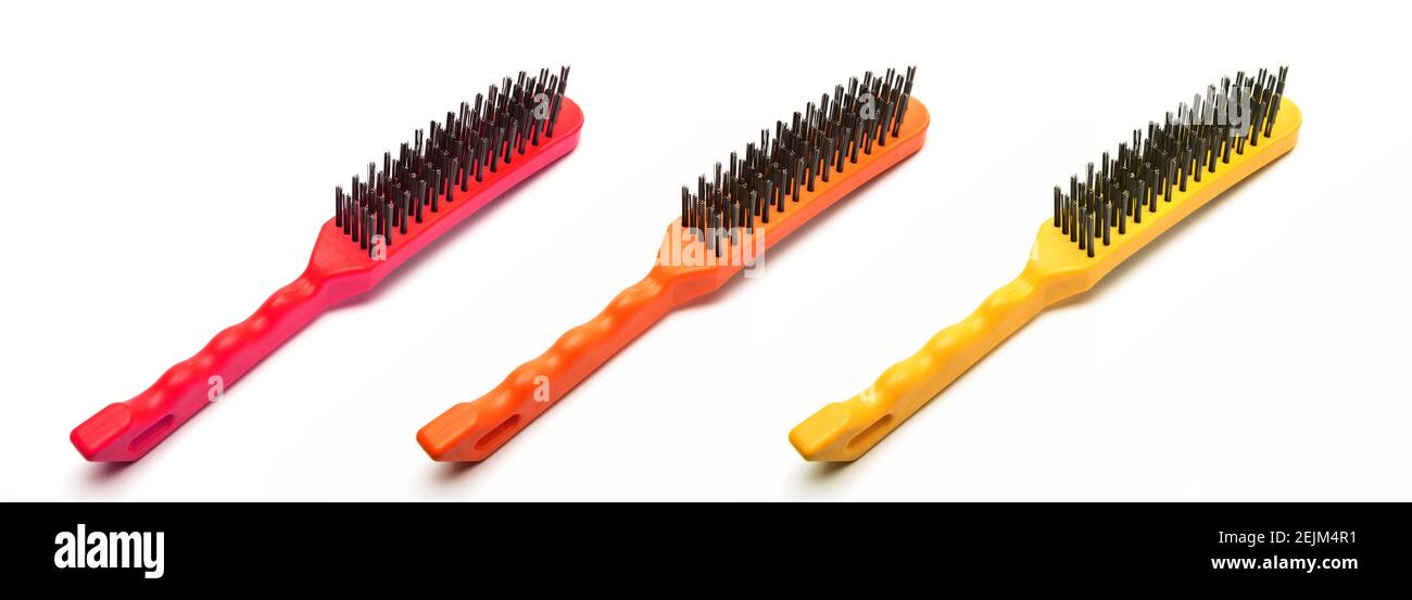Wire brushes Cut Out Stock Images & Pictures - Alamy