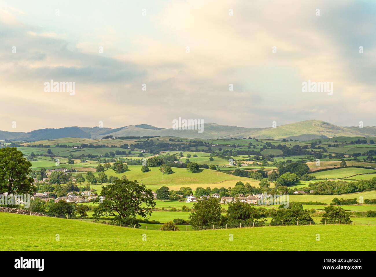 Landscape at the Lake District ,Cumbria, North West England, seen from Orrest Head Viewpoint Stock Photo