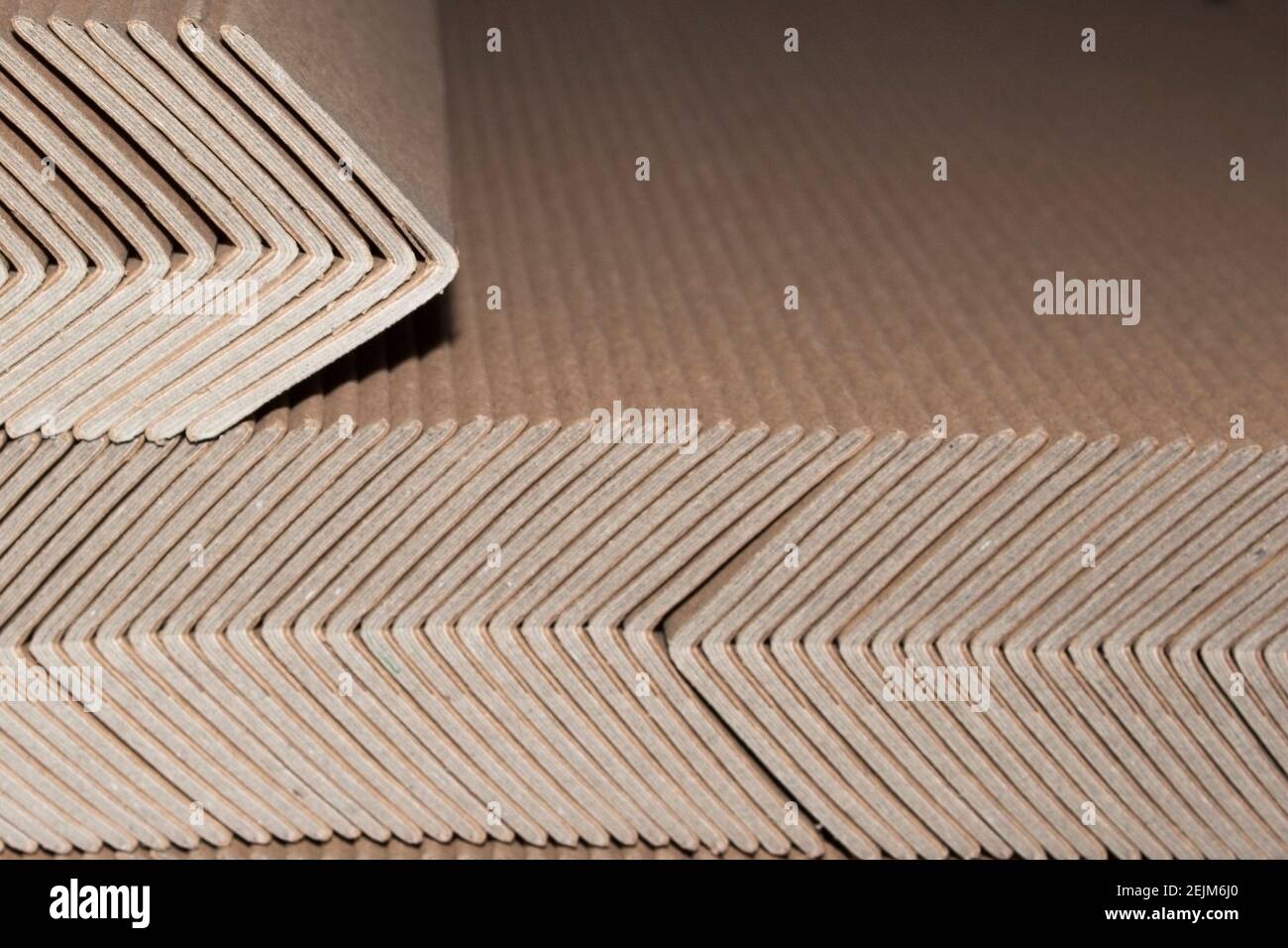 Industrial cardboard corner protection for pallets Stock Photo Alamy