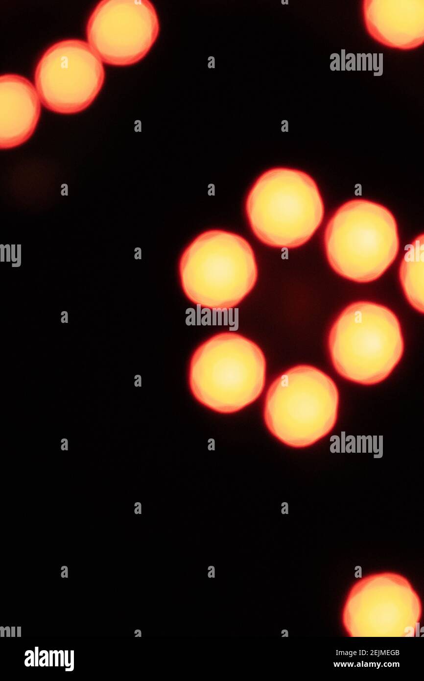 defocused background with colored lights Stock Photo