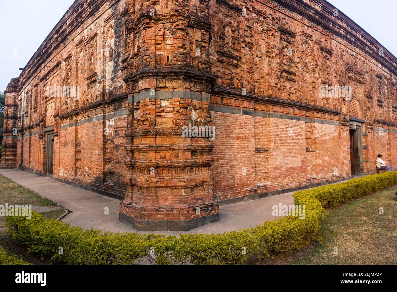 Malda, West Bengal, India - January 2018: The ancient brick walls of the Eklakhi mausoleum in the village of Pandua near the city of Malda. Stock Photo