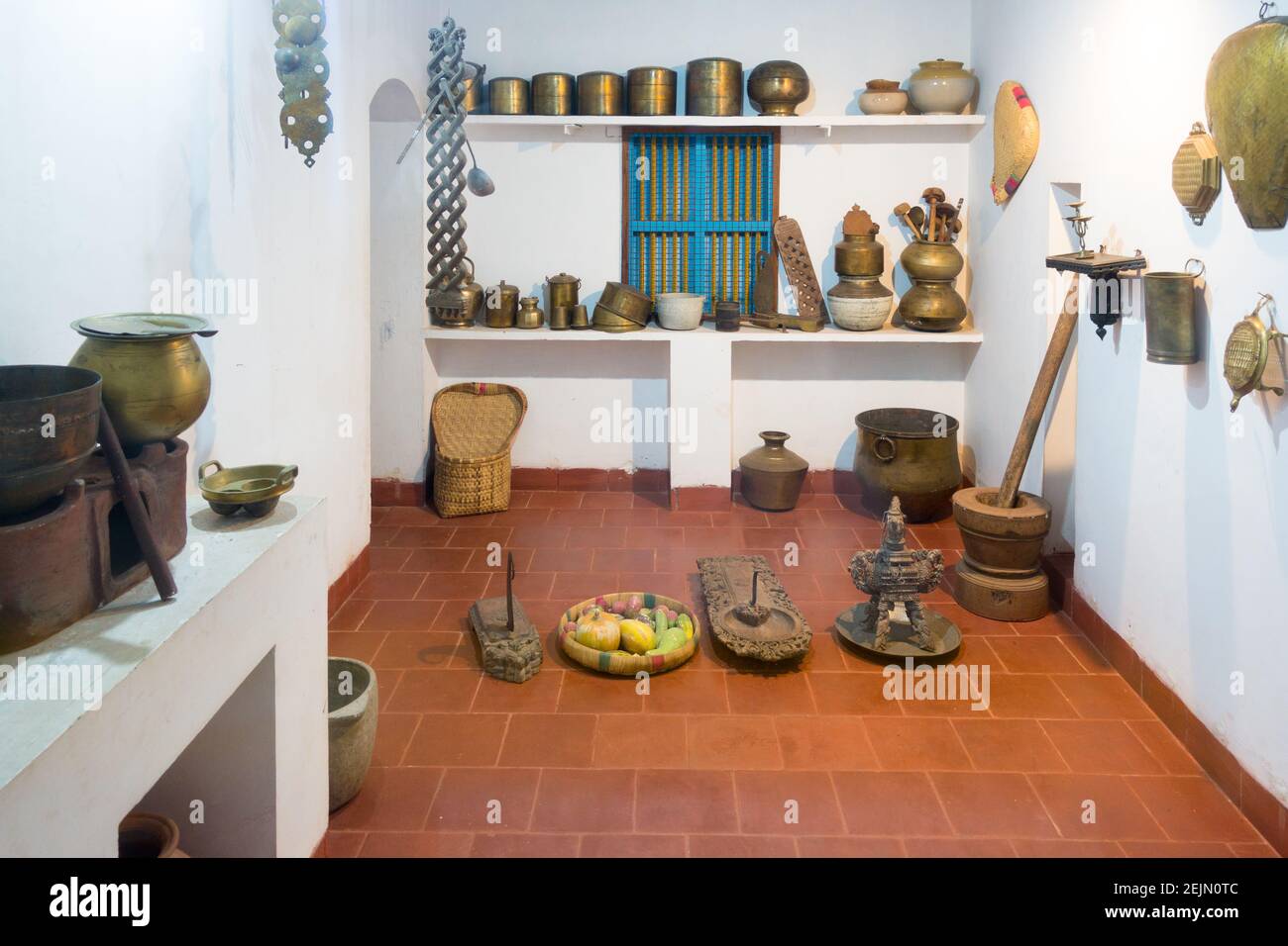 True size model kitchen exhibit of Tamil culture Stock Photo Alamy