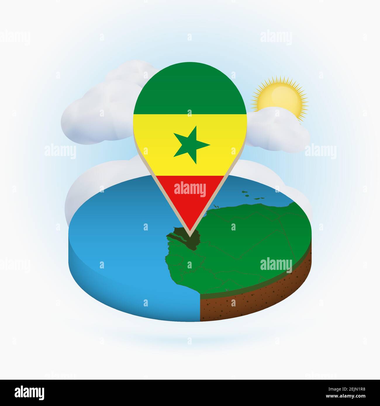 Senegal 3d Stock Vector Images Alamy