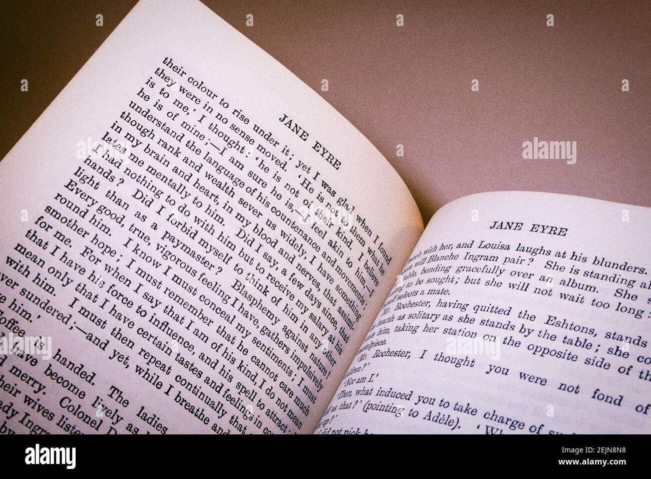 Vintage Novel, Jane Eyre was Written by Charlotte Bronte, USA Stock Photo