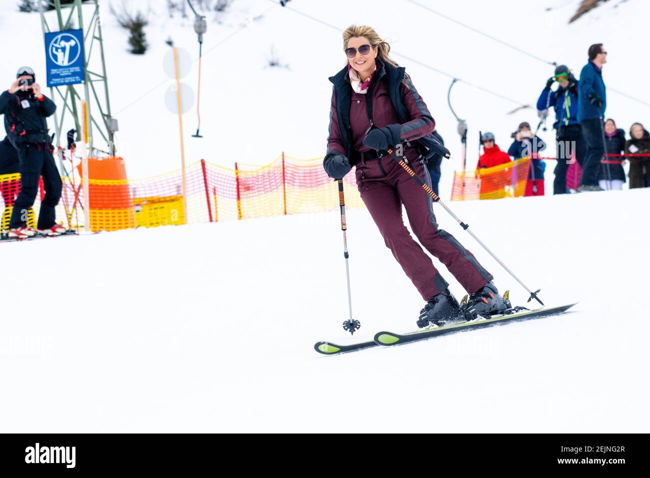 Queen Maxima of the Netherlands during the annual winter Royal ...