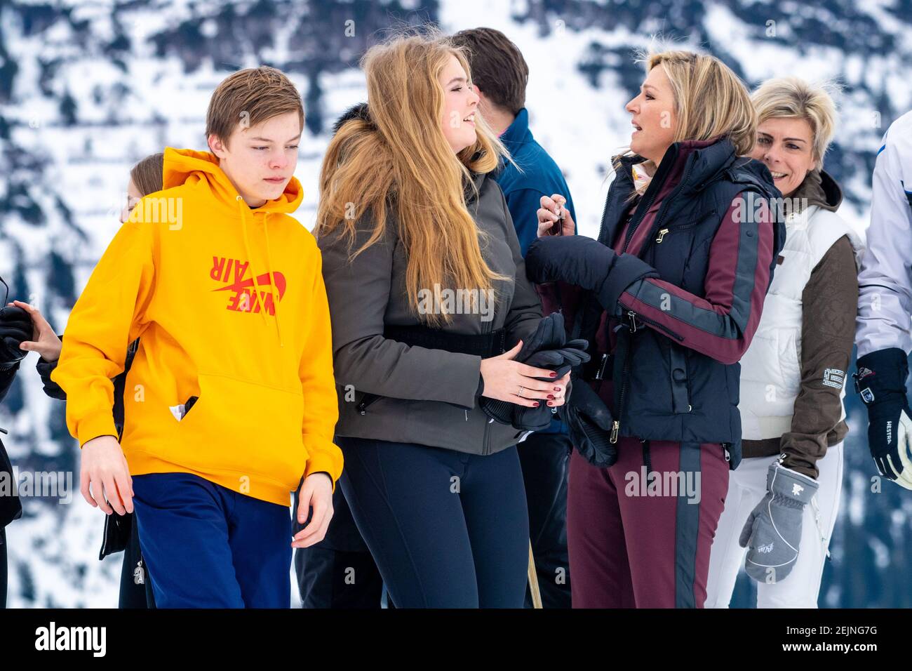 Queen Maxima and Princess Amalia of the Netherlands during the annual ...