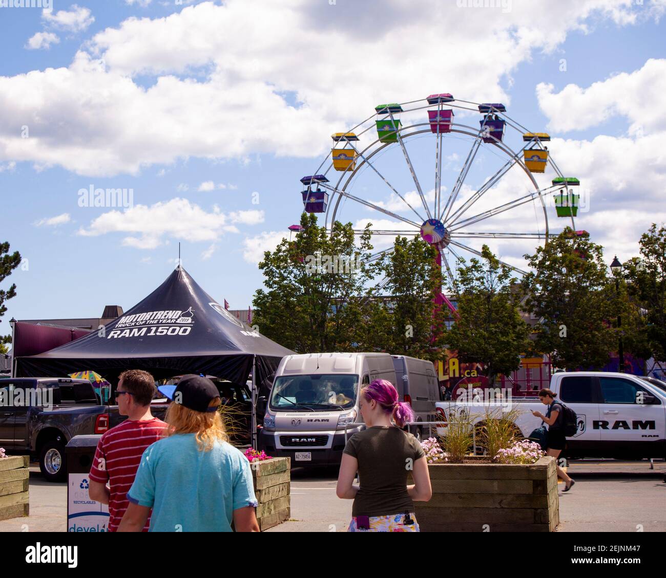 RAM1500 RAM Stand on Halifax Fair Grounds Amusement Park is a crowded ...