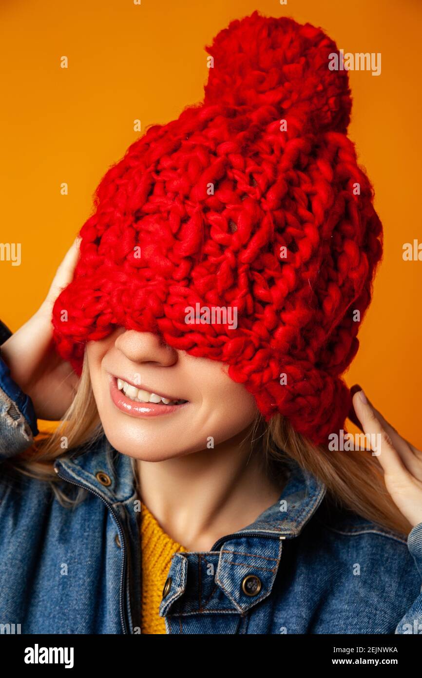 Orange hat cloth hi-res stock photography and images - Alamy