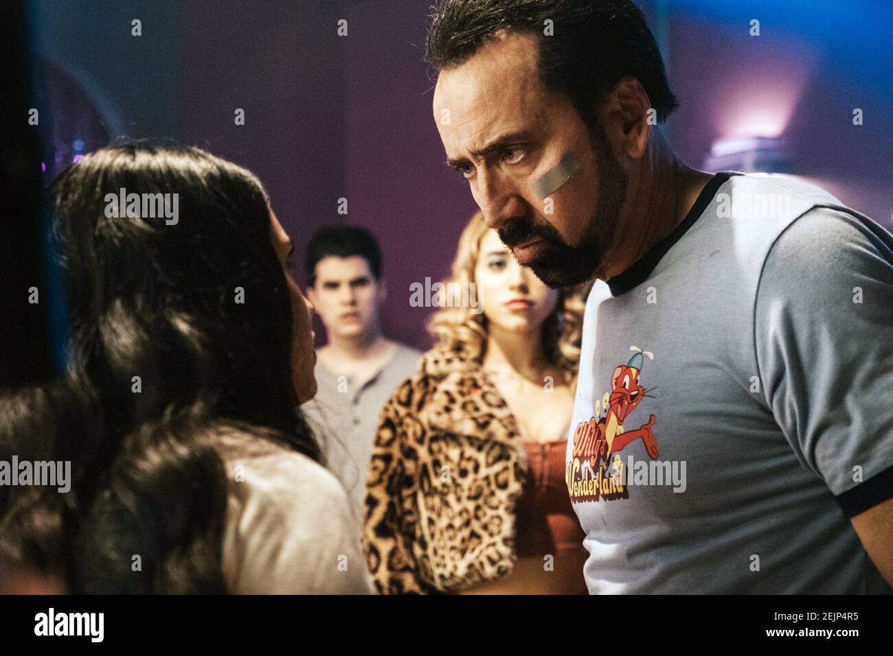 WILLY'S WONDERLAND, from left: Emily Tosta, Nicolas Cage, 2021. ph ...