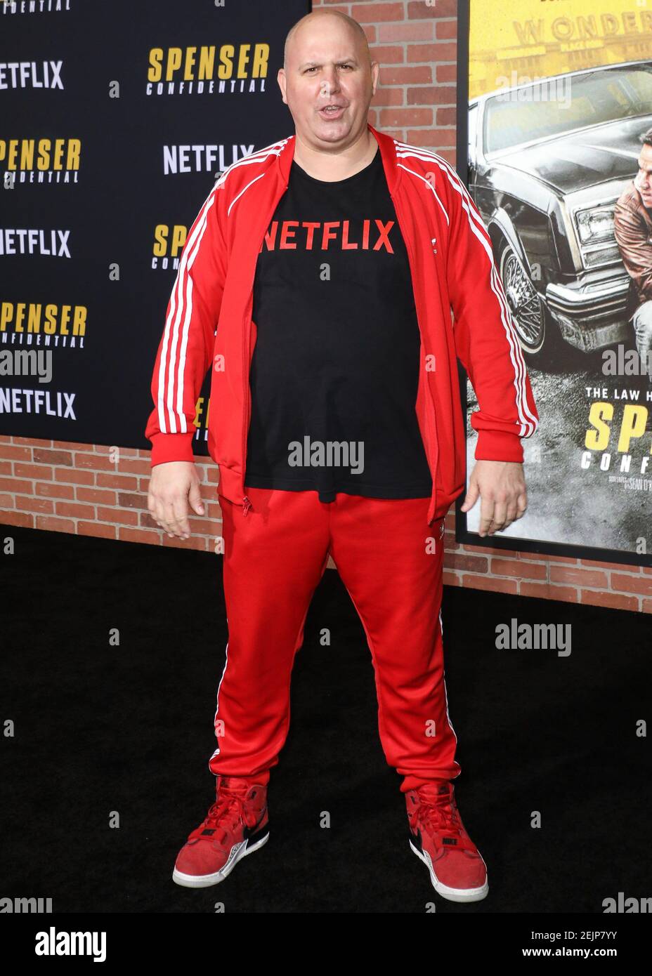WESTWOOD LOS ANGELES CALIFORNIA USA FEBRUARY 27 James DuMont Westwood Los Angeles California Usa February 27 James Dumont Arrives At The Los Angeles Premiere Of Netflixs Spenser Confidential Held At The Regency Village Theatre On February 27 2020 In Westwood Los Angeles California United States Photo By Image Press Agencysipa Usa 2EJP7YY 