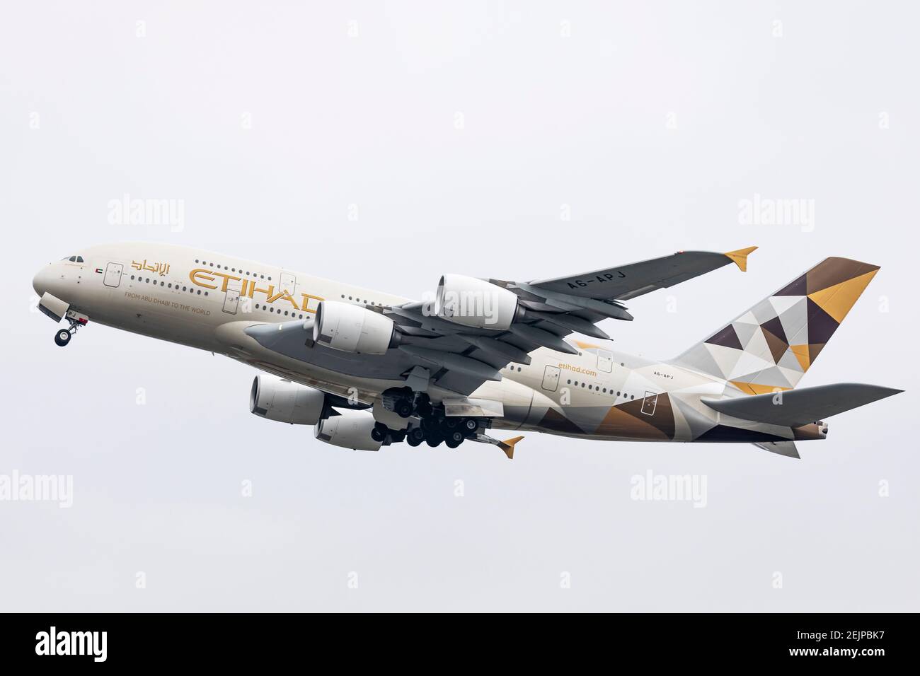 Etihad Airways A380 High Resolution Stock Photography And Images Alamy