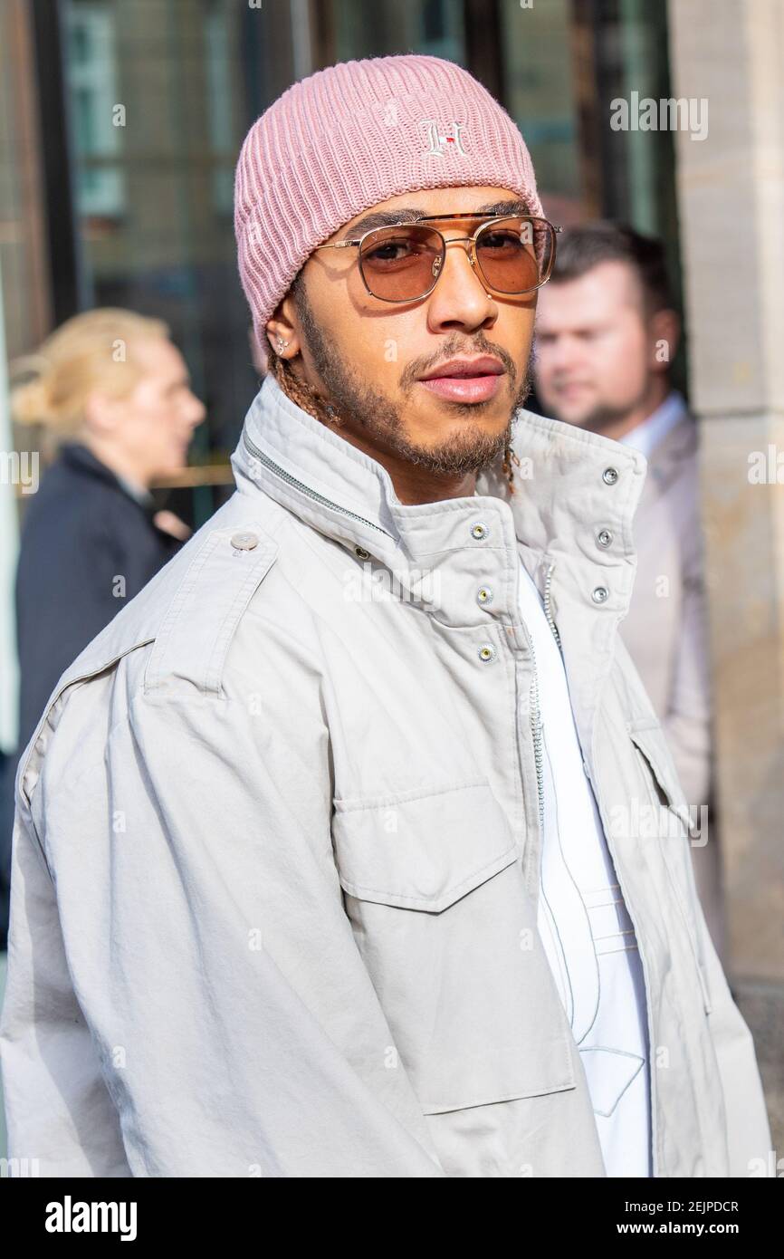 Formula 1 world champion Lewis Hamilton is a special guest at the launch of  the TommyXLewis SP20 collection in the Bijenkorf in Amsterdam, the  Netherlands. (Photo by DPPA/Sipa USA Stock Photo -